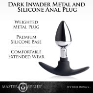 Picture of Dark Invader Metal and Silicone Anal Plug - Small