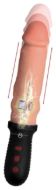 Picture of 8X Auto Pounder Vibrating and Thrusting Dildo with Handle - Beige