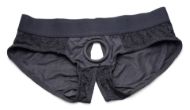 Picture of Lace Envy Black Pegging Set with Lace Crotchless Panty Harness and Dildo - L-XL