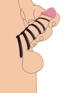 Picture of 6 Ring Silicone Chastity Device