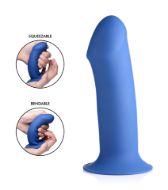 Picture of Squeezable Thick Phallic Dildo - Blue