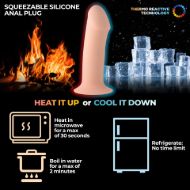 Picture of Squeezable Thick Phallic Dildo - Beige