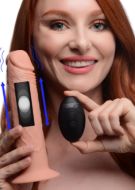 Picture of 7X Remote Control Vibrating and Thumping Dildo - Light