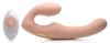 Picture of 15X U-Pulse Silicone Pulsating and Vibrating Strapless Strap-on with Remote - Blush