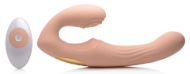 Picture of 15X U-Pulse Silicone Pulsating and Vibrating Strapless Strap-on with Remote - Blush