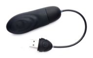 Picture of 7X Pulsing Rechargeable Silicone Vibrator - Black