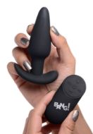 Picture of Remote Control 21X Vibrating Silicone Butt Plug - Black