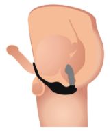 Picture of 7X P-Strap Milking and Vibrating Prostate Stimulator with Cock and Ball Harness