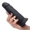 Picture of Power Player 28X Vibrating Silicone Dildo with Remote - Black