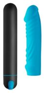 Picture of XL Silicone Bullet and Ribbed Sleeve