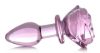 Picture of Pink Rose Glass Anal Plug - Small