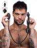 Picture of Devils Rattle Inflatable Silicone Anal Plug with Cock and Ball Ring