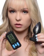Picture of E-Stim Pro Silicone Vibrating Anal Plug with Remote Control