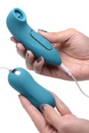 Picture of Entwined Silicone Thumping Egg and Licking Clitoral Stimulator