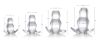 Picture of Clear View Hollow Anal Plug - Large