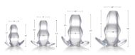Picture of Clear View Hollow Anal Plug - Large