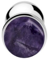 Picture of Genuine Amethyst Gemstone Anal Plug - Large