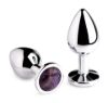 Picture of Genuine Amethyst Gemstone Anal Plug - Small