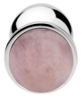 Picture of Authentic Rose Quartz Gemstone Anal Plug - Small