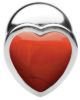 Picture of Authentic Red Jasper Gemstone Heart Anal Plug - Medium