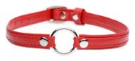 Picture of Fiery Pet Leather Choker with Silver Ring