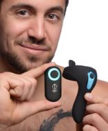 Picture of Power Taint 7X Silicone Cock and Ball Ring with Remote