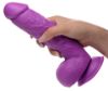 Picture of 8.25 Inch Dildo with Balls - Purple