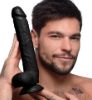 Picture of Long Logan 10 Inch Dildo with Balls - Black