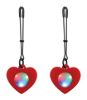 Picture of Silicone Light Up Heart Tweezer Nipple Clamps