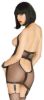 Picture of Wet Look Fishnet Bondage Garter Dress with Restraint Cuffs