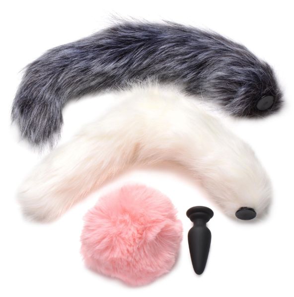 Picture of Silicone Anal Plug with 3 Interchangeable Tails