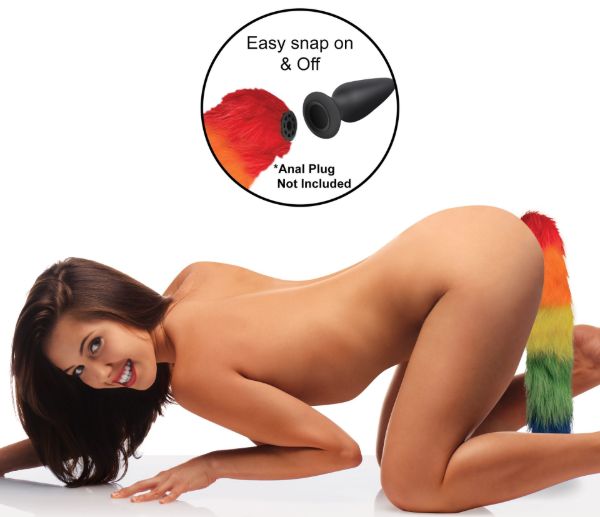 Picture of Interchangeable Rainbow Fox Tail