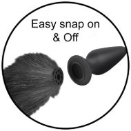 Picture of Interchangeable Black and White Fox Tail