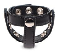 Picture of Leather Snap-on Cock Harness - Black