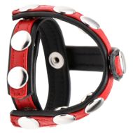 Picture of Leather Snap-On Cock Harness - Red