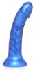 Picture of 7 Inch Metallic Silicone Dildo - Blue