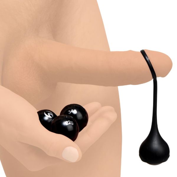Picture of Cock Dangler Silicone Penis Strap with Weights