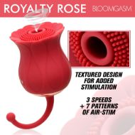 Picture of Royalty Rose Textured Suction Clit Stimulator