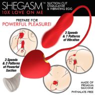 Picture of 10X Love on Me Suction Clit Stimulator and Vibrating Egg