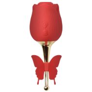 Picture of Bloomgasm Flutter Rose Clit Sucking Stimulator with Butterfly Teaser