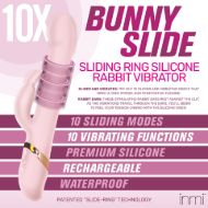 Picture of 10X Bunny Slide Ring Silicone Vibrator