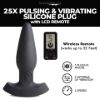 Picture of 25X Pulsing and Vibrating Silicone Plug with Remote