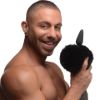 Picture of Small Anal Plug with Interchangeable Bunny Tail - Black