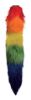 Picture of Small Anal Plug with Interchangeable Fox Tail - Rainbow