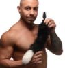 Picture of Small Vibrating Anal Plug with Interchangeable Fox Tail - Black and White