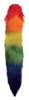Picture of Large Vibrating Anal Plug with Interchangeable Fox Tail - Rainbow