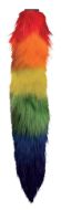 Picture of Large Vibrating Anal Plug with Interchangeable Fox Tail - Rainbow