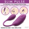 Picture of Slim Pulse 7X Pulsating Silicone Clit Stimulator and Vibrating Egg