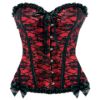 Picture of Scarlet Seduction Lace-up Corset and Thong - Large
