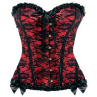 Picture of Scarlet Seduction Lace-up Corset and Thong - Medium